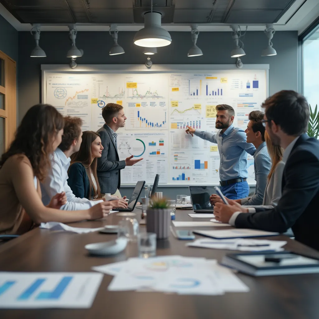 Equipo de FinConsultAR en una sesión de brainstorming estratégico