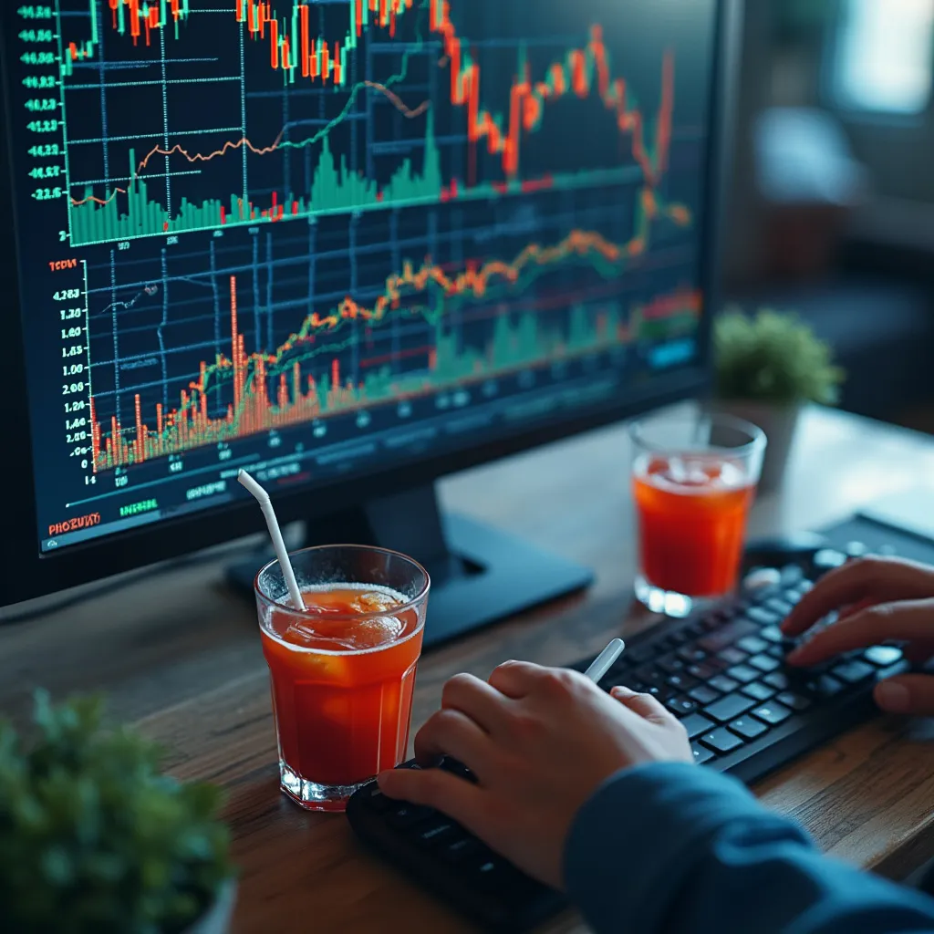 Detalle de análisis de datos financieros en una pantalla de computadora